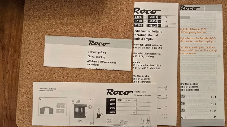 62804 Roco V36 259 H0 Digital mit Digitalkupplung in OVP 1:87 DC - Bild 3 von 4