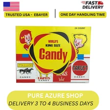 World Confections Candy Cigarettes, Pack of 24