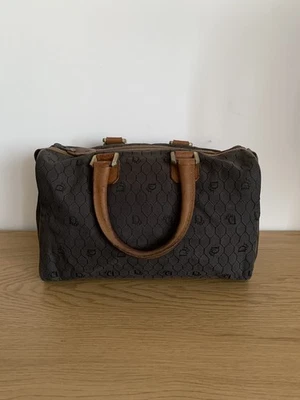 Sac Christian Dior Vintage Speedy Polochon Monogram Honeycomb Handbag Leather - Photo 1/4