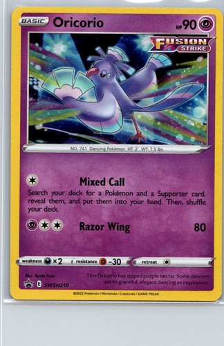 Pokemon TCG Oricorio SWSH210 SWSH Black Star Promos Holo LP