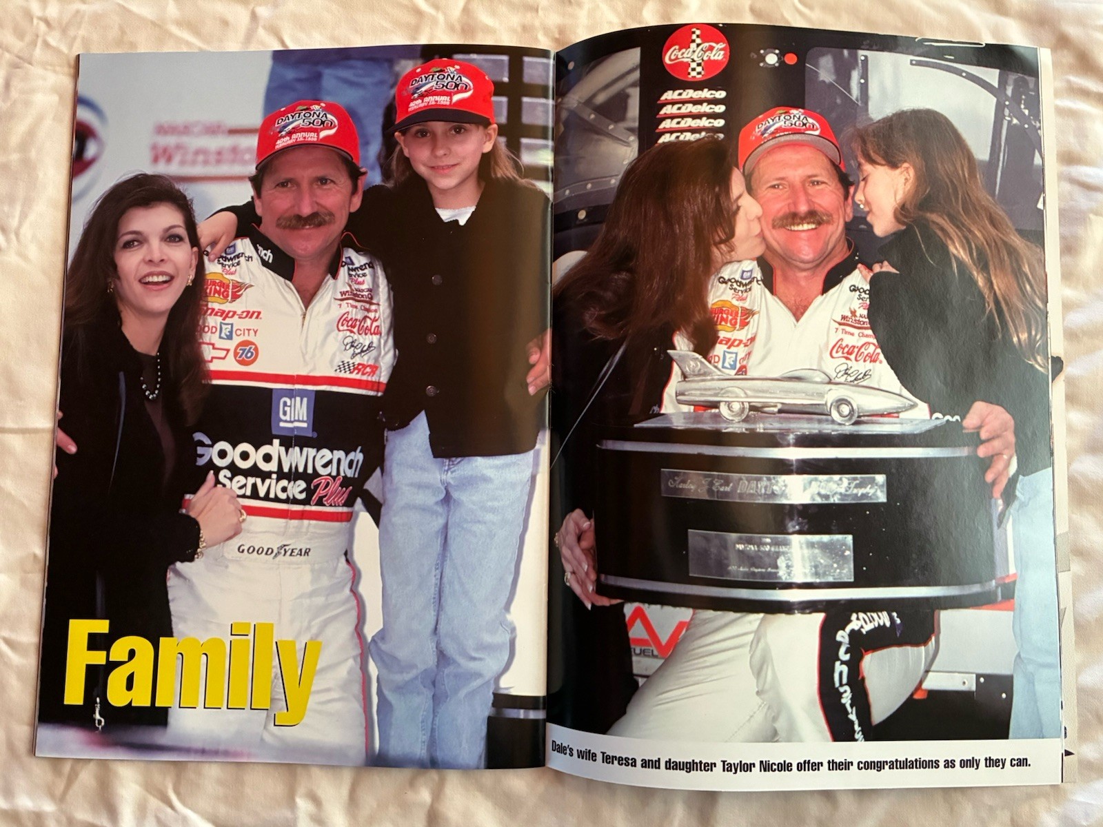RARE EARNHARDTS’ WINS AT DAYTONA: AUTOGRAPHED DALE SR. BOOK & DALE JR. WIN PHOTO view 19