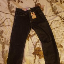 LEVI'S Size 16 Youth Big Boy's Jeans 28" W 30" Insm Skinny Taper Stretch NWT 48