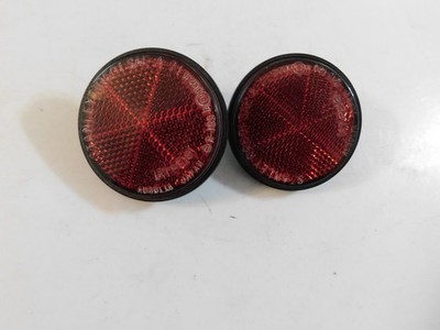 STANLEY RR501 SAE 71 MOTORCYCLE LICENSE PLATE REFLECTORS 2 EA 072-0789 JAPAN