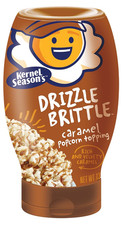 Drizzle Brittle Popcorn Topping, Caramel, 13.1 Ounce