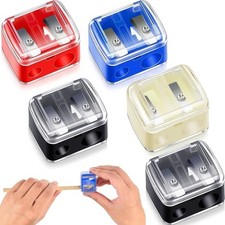 1 Pcs Dual Hole Makeup Pencil Sharpener for Lip Liner, Eyebrow Pencil, Eyeliner