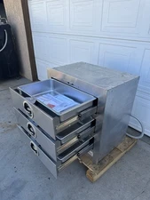 Used Toastmaster 3C80A 29”  Builtin Commercial 3 Drawer Chip Food Warmer 120 NEW