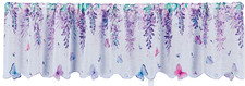 1 Fabric Window Valance 14"x70" no tiers WISTERIA COLORFUL BUTTERFLIES, CE