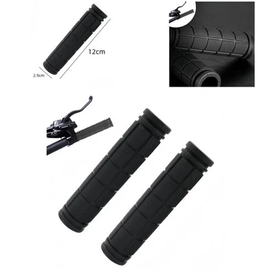 Poignées de guidon en caoutchouc antidérapantes pour vélo et scooter 22 mm - Photo 1/4