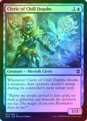 Cleric of Chill Depths Foil (051) Zendikar Rising ZNR MTG Magic