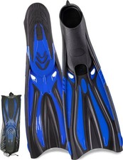 Adult Snorkel Fins - Men  Women's Long Scuba Diving Fins Size 5-6