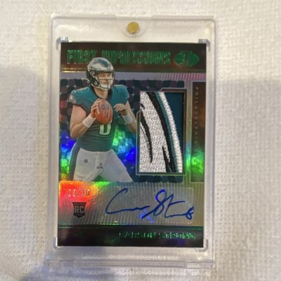Panini 2022 Illusions First Impressions Carson Strong RC Auto Patch #107 /10