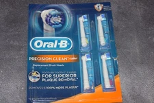 Oral B Precision Clean Replacement Brushs Heads, 4 Pack,New, Open Package,610583