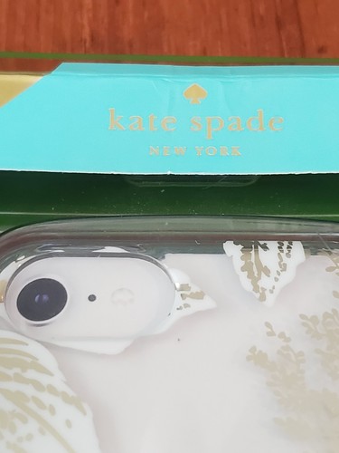 Neu Kate Spade Schutzhülle iPhone 8/7/6s/6 weiß/gold Blumen klar - Bild 6 von 6