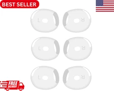 [3 Pairs] Replacement Ear Tips Cover for Airpods 4, Ultra-Thin Silicone Eartips 