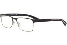 Emporio Armani Eyeglasses EA1052 EA/1052 3155 Blue Rubber Optical Frame 55mm