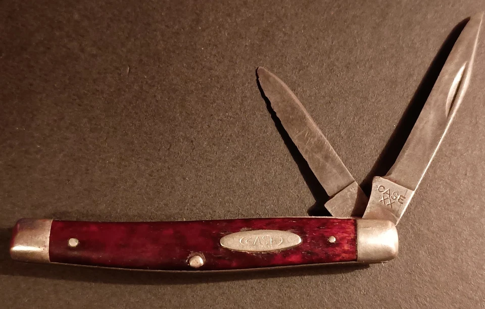 CASE XX 1940-1964 Junior Jack Knife Redbone No Dots #6244 - Image 3 of 4