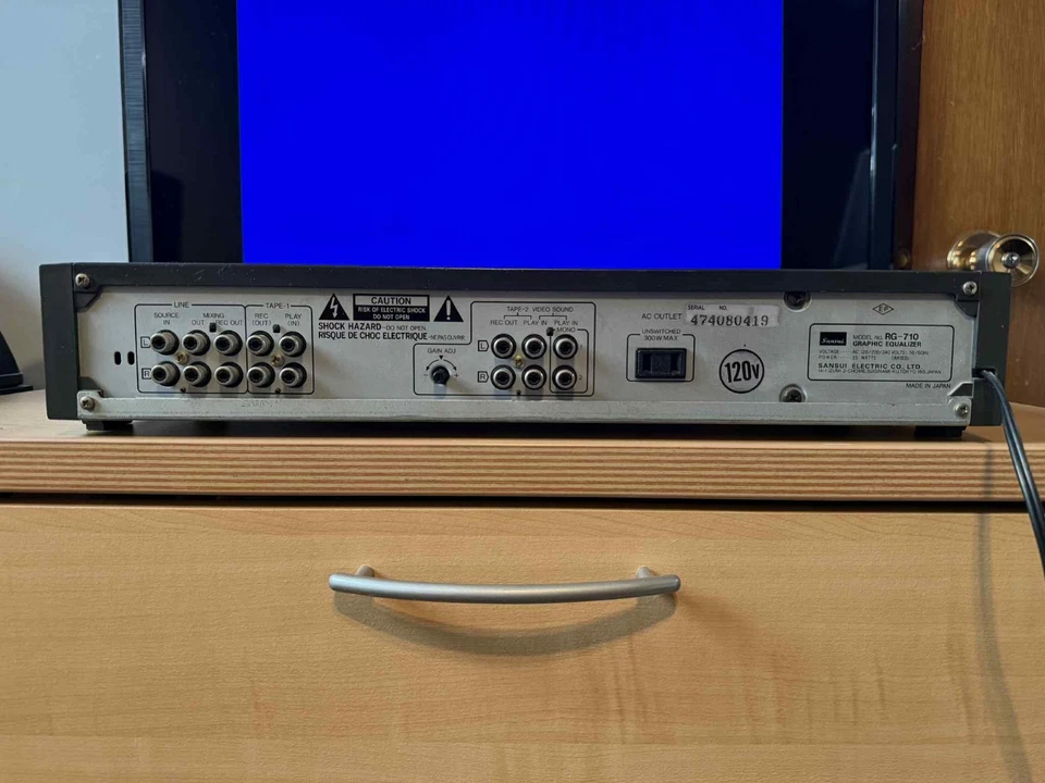 Sansui RG-710 Graphic Equalizer | 7-Band Stereo EQ | Spectrum Analyzer | Made in - Image 3 of 3