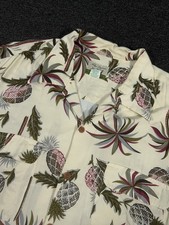 VTG Reyn Spooner Tropical Hawaiian Aloha Camp Shirt Mens XL Loop Collar