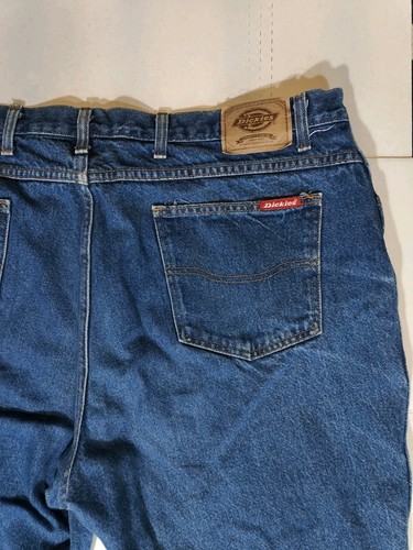 Dickies Jeans Men’s Blue Denim Regular Fit Cotton Big & Tall Actual Size 44x32 - Picture 5 of 8
