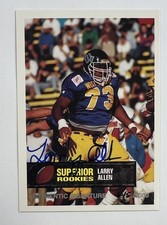 1994 Superior Rookies #69 Larry Allen Autographed Auto AR136