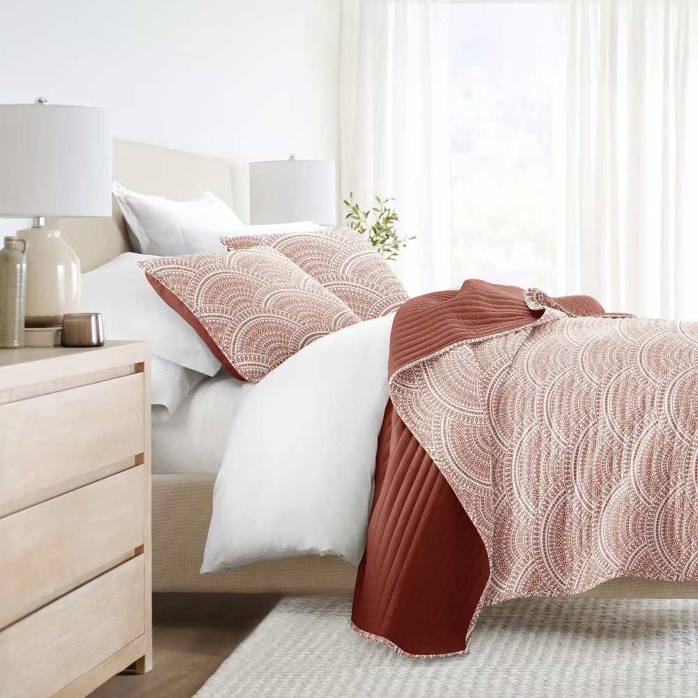 Luxury Lightweight Reversible Quilted Coverlet Set - Becky Cameron Matching 11290₽