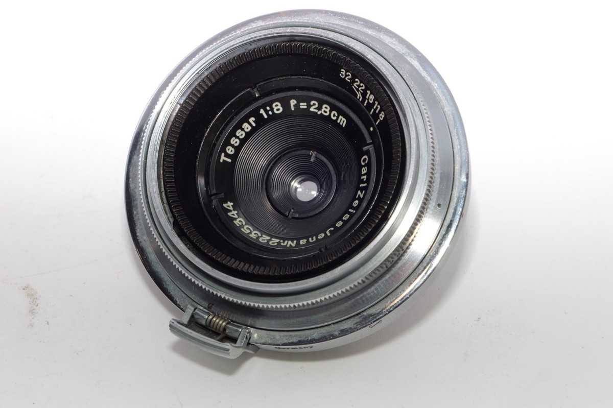 超希少zeiss TENAXⅡ TESSAR40f2.8付き Zeiss Contax Tessar 2.8cm f8 Wide Angle lens for Contax RF