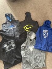 Boys Youth Large Hoodie Lot Of 5. Nike, Under Armour, Adidas