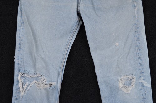 Vintage 90s 501 Levis Denim Jeans 30x32 Distressed Made USA (actual size 29x31) - Bild 6 von 17