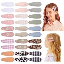30 Pcs Toddler Hair Clips Floral Print Girl Hair Clips for Girls Non 30pcs