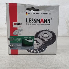 Lessmann 423.37X  X-Lock Crimp Stainless Steel Bevel Brush 115mmx10 Non Spark