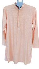 Men Peach Sequin Embroidered Kurta Indian Ethnic Party Wear