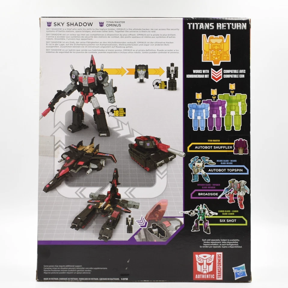 Transformers Titans Return Leader Class - Omnius & Sky Shadow Action Figure - Image 2 of 4