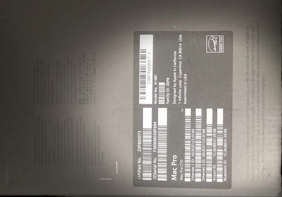 Apple Mac Pro Mini 1TB SSD 32GB RAM Intel Xeon E5 3GHz Mini Desktop MQGG2LL/A - Image 3 of 4