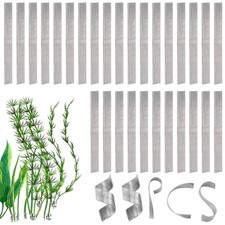 55 PCS Aquarium Plant Weights Bendable Anchors Metal Fish Tank Pond Prevent