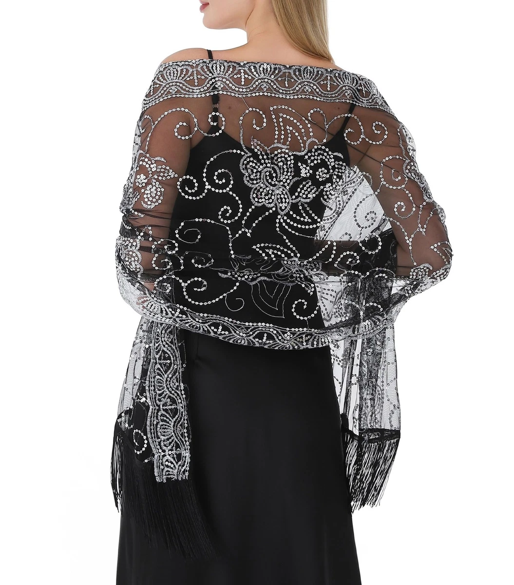 silver shawls for evening dresses vimate Shawl Women, Glittering Metallic Shawl Scarf and Wraps for Patry (Silver) at Amazon Women's Clothing store Whether youre the radiant bride Womens Scarf Silver Scarf For
