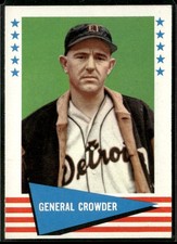 1961 Fleer Baseball Greats (F418-3) #102 General Alvin Crowder VG-EX