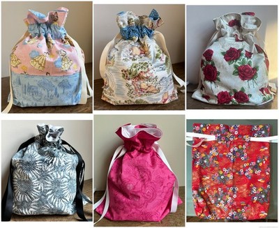 Drawstring Bag Waterproof Lining for Food, Swimsuit, Cosmetics, Diapers, Travel