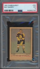 1951-52 Parkhurst #32 Ray Barry RC PSA 5