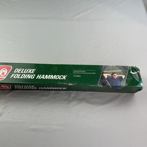 Hamaca de red plegable Coleman Deluxe de colección 8 pies de largo ligera y fuerte nueva de colección - Imagen 5 de 9