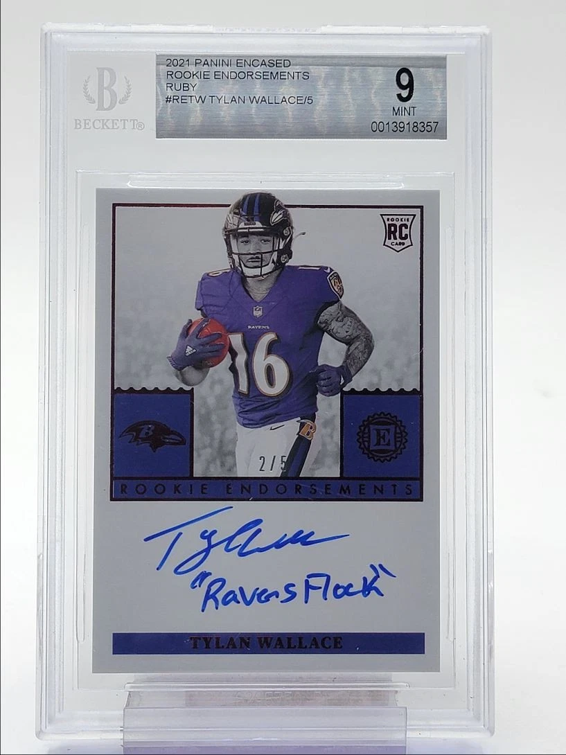 Tylan Wallace Panini Encased Rookie Endorsements #RETW Base