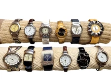Estate Find Mixed Lot of 12 Assorted Ladies Watches some NEW Parts Not Tested