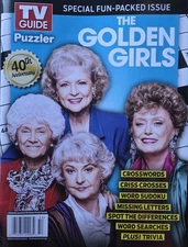 GOLDEN GIRLS - TV GUIDE SPECIAL PUZZLER MAGAZINE - BRAND NEW 2025