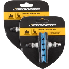 Pack of 2 Pairs Jagwire Mountain Sport V-Brake Pads Threaded Post Blue
