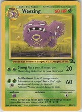 Weezing Unlimited Uncommon Fossil 45/62 LP on eBay