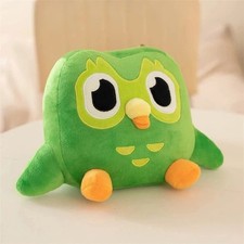 Green Duolingo Owl Plush Toys Duo Plushie Of Duo The Owl Cartoon Anime Owl Doll