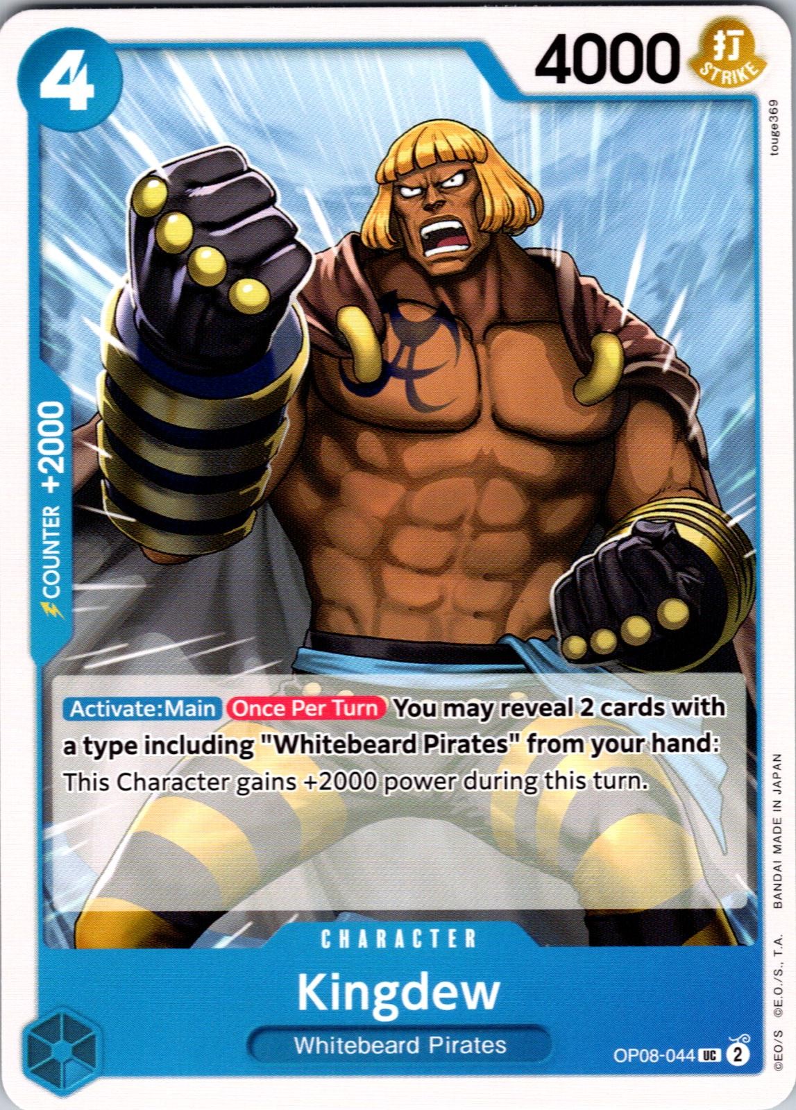 Kingdew OP08-044 Uncommon Two Legends One Piece Near Mint