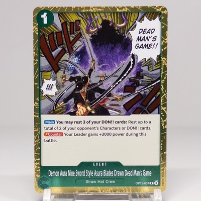 Asura Blades Drawn Dead Man's Game OP12-037 R Legacy of the Master