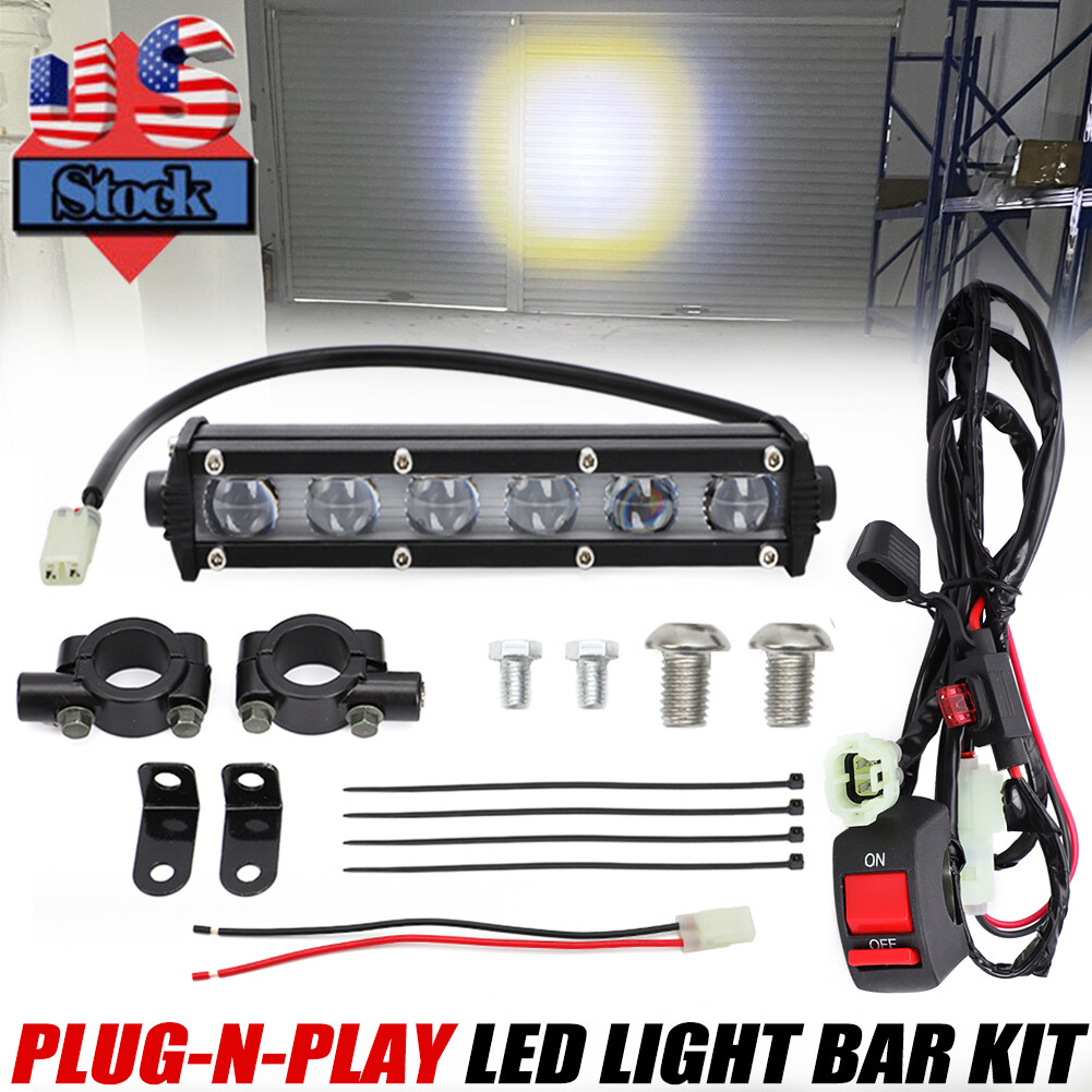 LED Headlight Kit &Switch For Yamaha YZ125 YZ250 YZ450F WR250 WR450F