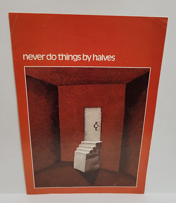 VTG 1973 ''NEVER DO THINGS BY HALVES'' ARGUS COMMUNICATIONS POSTER DAVE POVILAITIS