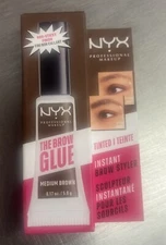 NYX The Brow Glue, Medium Brown- Instant Brow Styler 0.17 Oz. *NEW*